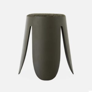 Tabouret « FLOWER » vert kaki