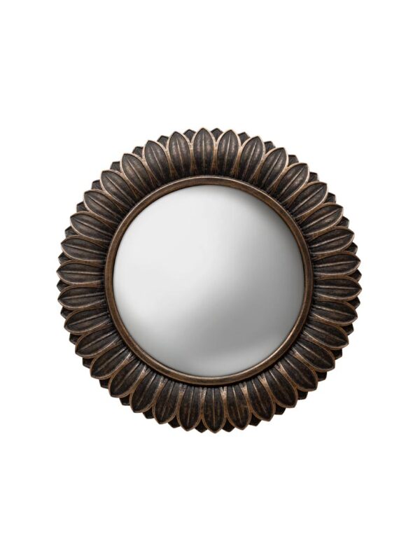 Grand miroir convexe couleur bronze