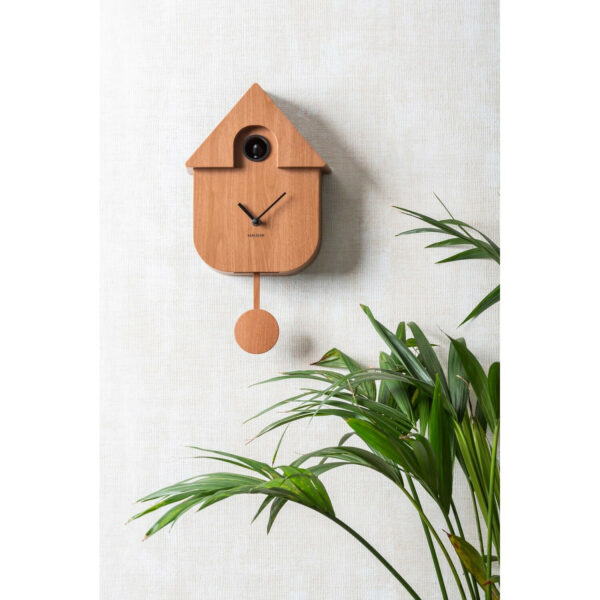 Horloge Coucou moderne Bois foncé – Image 2