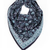 Foulard fleuri bleu nuit