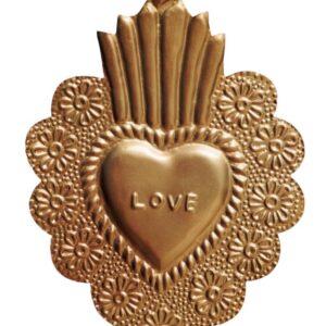 Ex-voto fleurs et métal