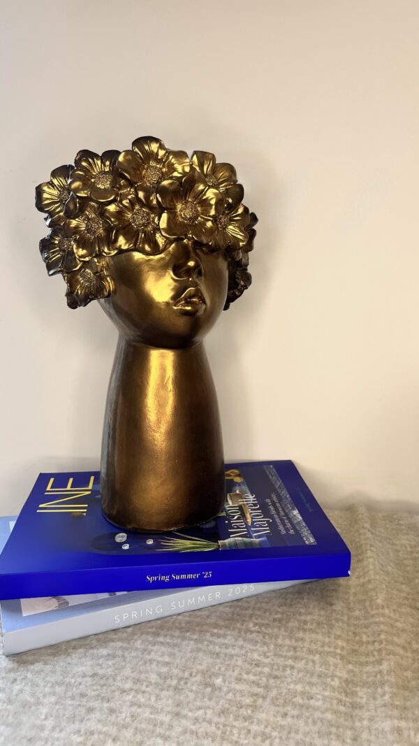 Vase dame doré