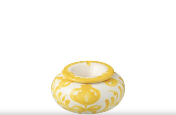 Cendrier à motifs jaune