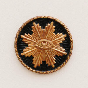 Ex-voto Oeil noir doré