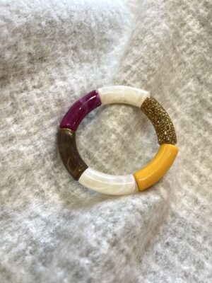 Bracelet coloré Moutarde