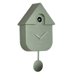 Horloge Coucou moderne Vert métallisé
