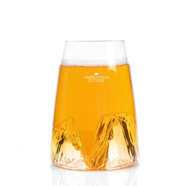 Verre design Grand Canyon - soufflé artisanalement – Image 2