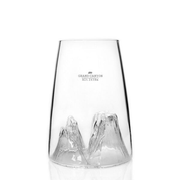 Verre design Grand Canyon - soufflé artisanalement – Image 3