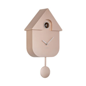 Horloge Coucou moderne beige métallisé