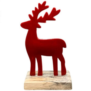 Renne rouge décoratif