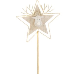 Décoration Renne, étoile led