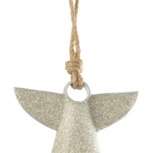 Suspension Ange & Cloche Blanc