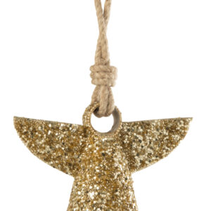 Suspension Ange & Cloche Doré