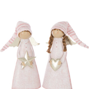 Ange rose coeur ou étoile