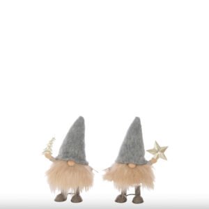 Père nöel gris sapin