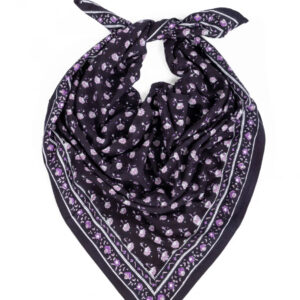 Foulard léopard violet - Bindi Atelier