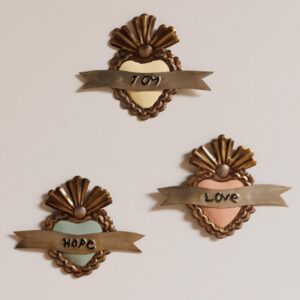 Ex-voto coloré Joy, Hope , Love