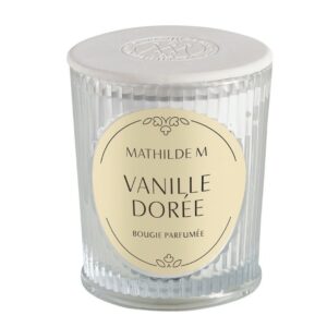 Bougie Mathilde M " Vanille dorée "