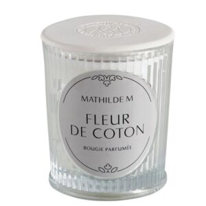 Bougie Mathilde M " Fleur de coton "
