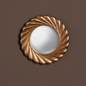 Petit miroir convexe doré