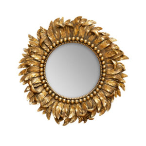 Miroir doré plumage