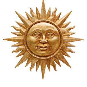 Décoration mural soleil doré