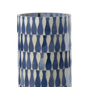 Chandelier bleu et blanc