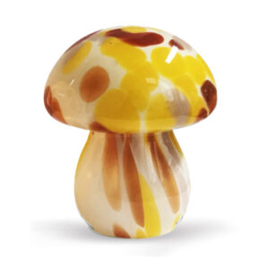 Lampe champignon LED blanc, jaune & marron