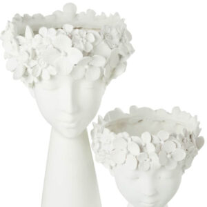 Pot visage blanc ( petite et grande taille )