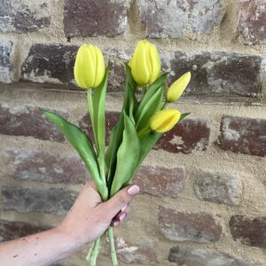 Bouquet de tulipes jaunes