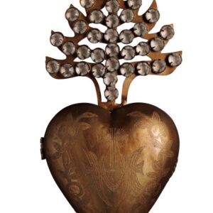 Boîte ex voto dorée avec strass