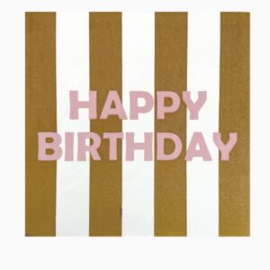 20 Serviettes HAPPY BIRTHDAY