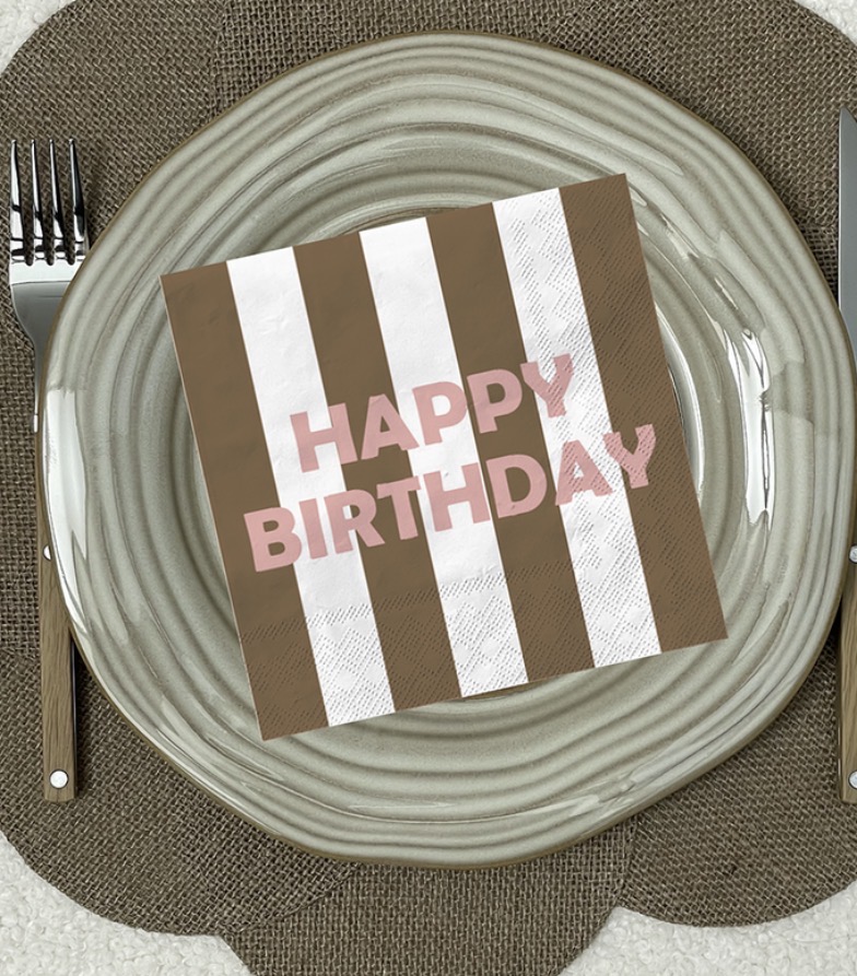 20 Serviettes HAPPY BIRTHDAY – Image 2