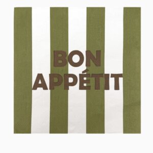 20 Serviettes BON APPÉTIT