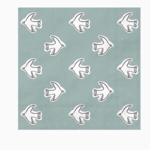 20 Serviettes colombes bleues
