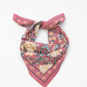 Petit foulard Rose - Bindi Atelier